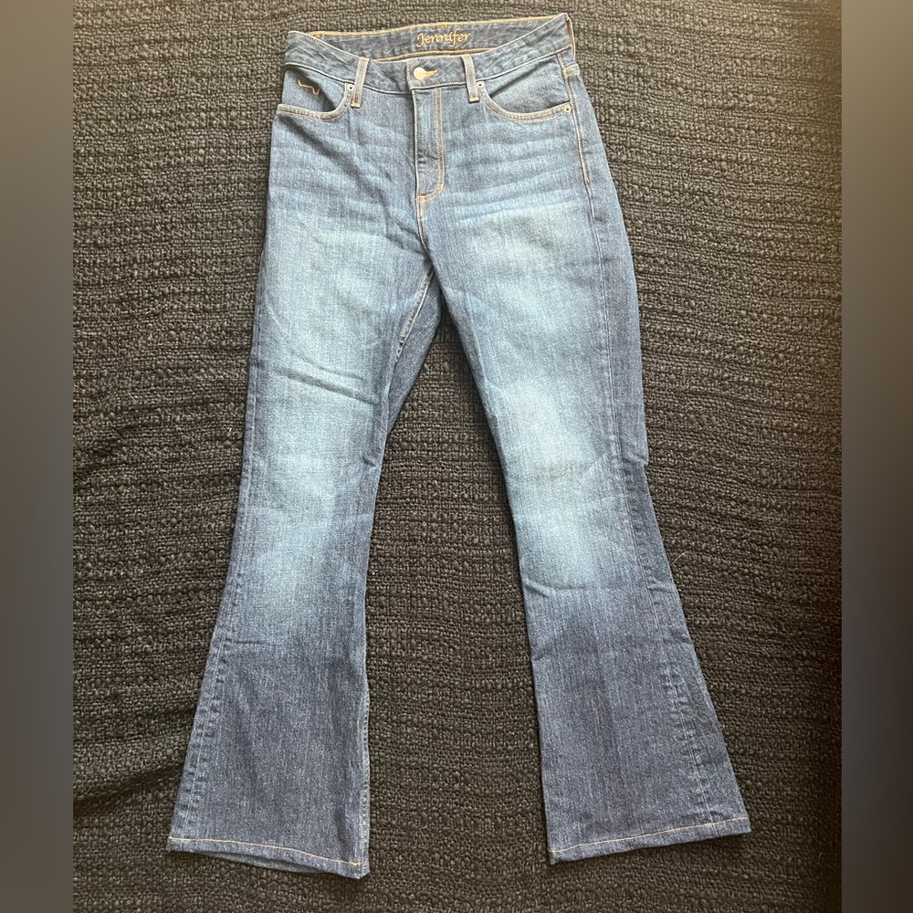 Kimes Ranch Jennifer dark blue ultra-high rise flare jeans - size 4!